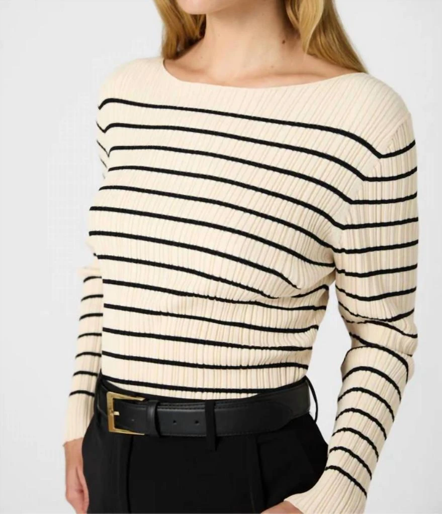 French Connection French Connection - Stripe Crinkle Knit Sweater 3