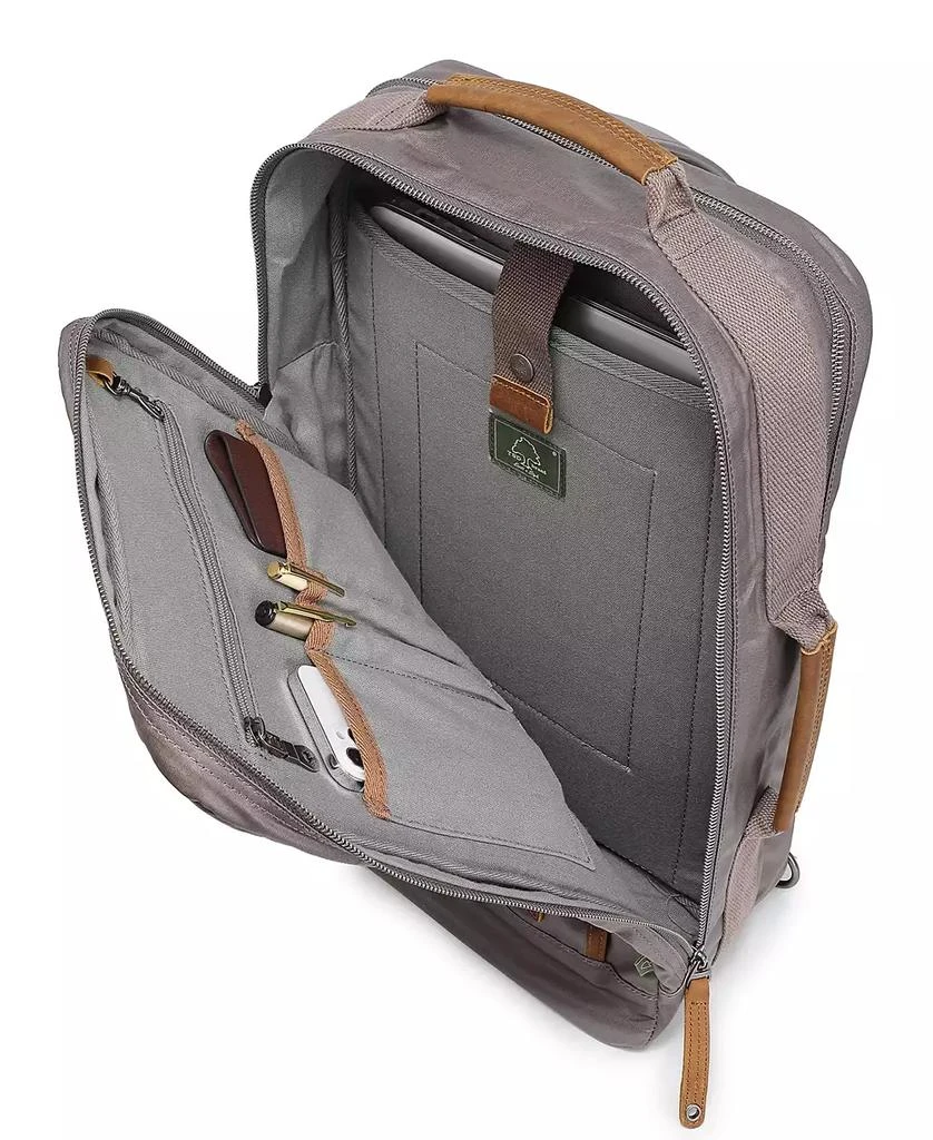 TSD BRAND Madrone Coated Canvas Backpack 3