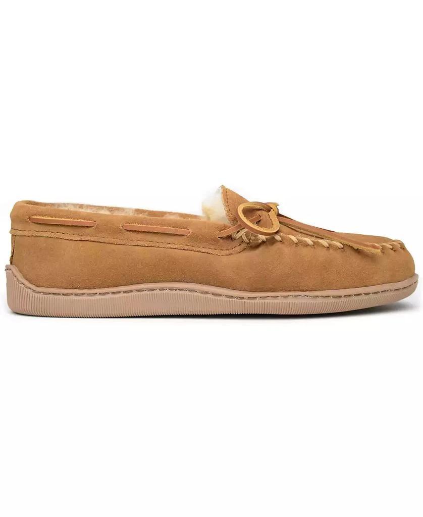 Minnetonka Men's Sheepskin Hardsole Moccasin Extended Sizes Slippers 2