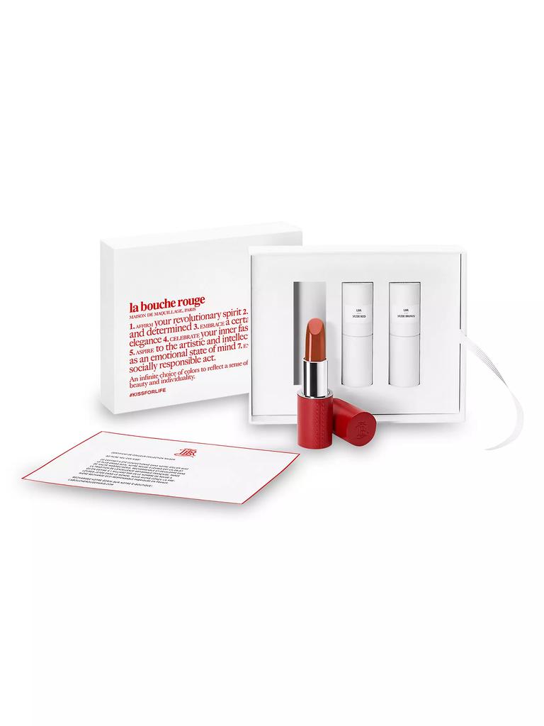 La Bouche Rouge Lipstick Set With Fine Leather Case