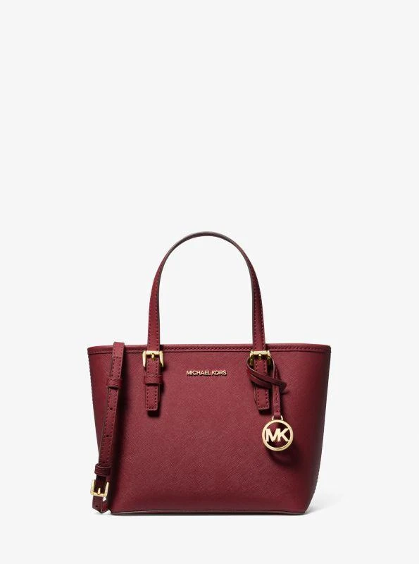 michael_kors Jet Set Travel Extra-Small Saffiano Leather Top-Zip Tote Bag 1