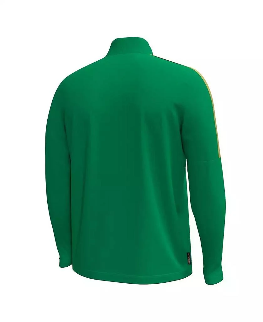 Under Armour Men's Kelly Green Notre Dame Fighting Irish Playoff Performance Quarter-Zip Jacket 2