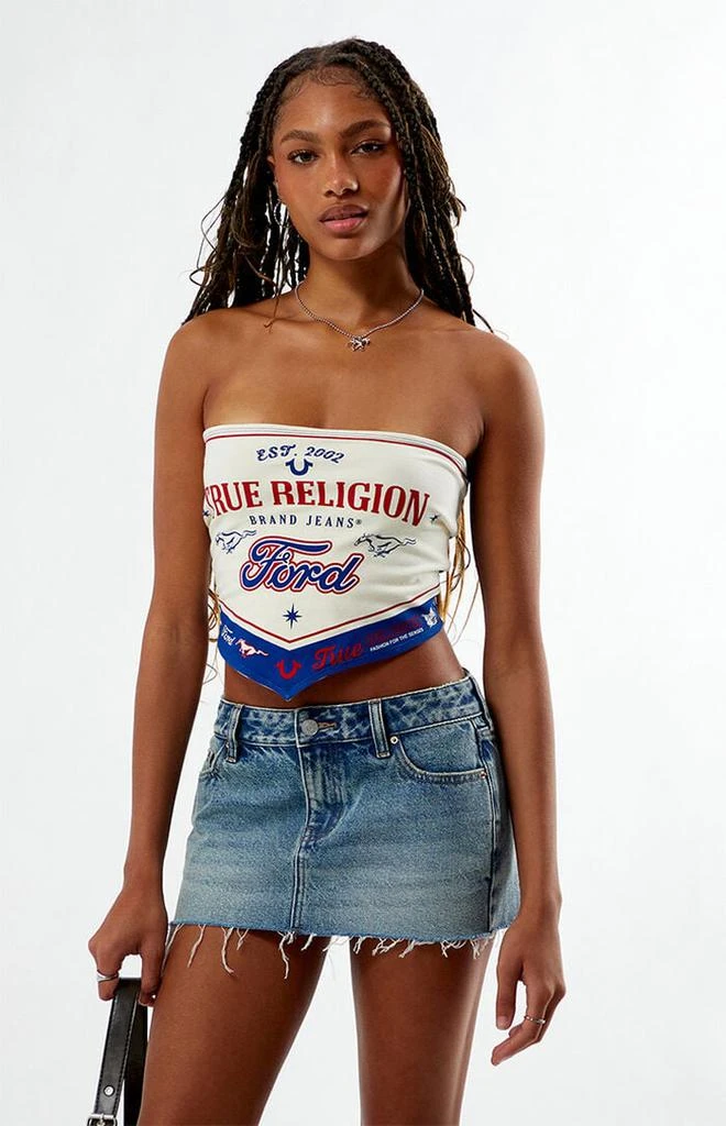 True Religion x Ford Strapless Scarf Top 1