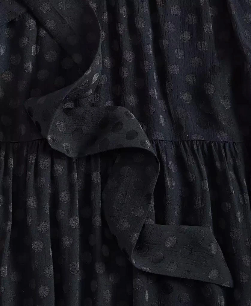 On 34th Women's Tonal Jacquard Cap-Sleeve Midi Shirtdress, Created for Macy's 6