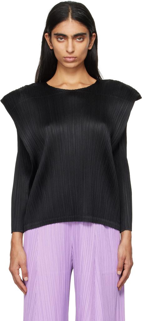 Pleats Please Black Monthly Colors September Top