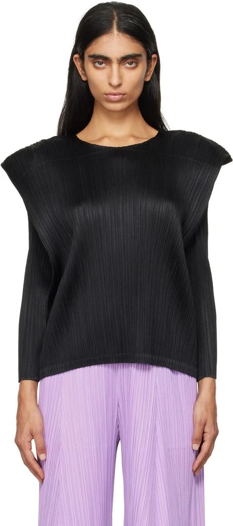 Pleats Please Black Monthly Colors September Top 1
