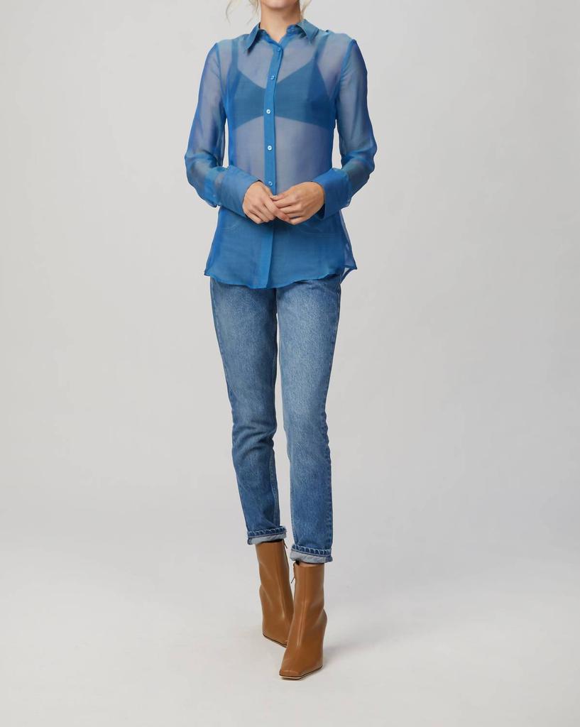 GEORGIA ALICE CHIFFON SLIM SHIRT