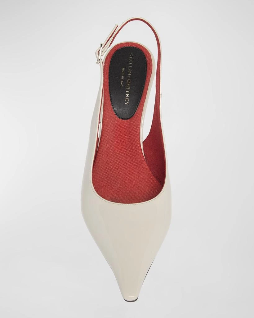 Stella McCartney Elsa Vegan Leather Slingback Pumps 5