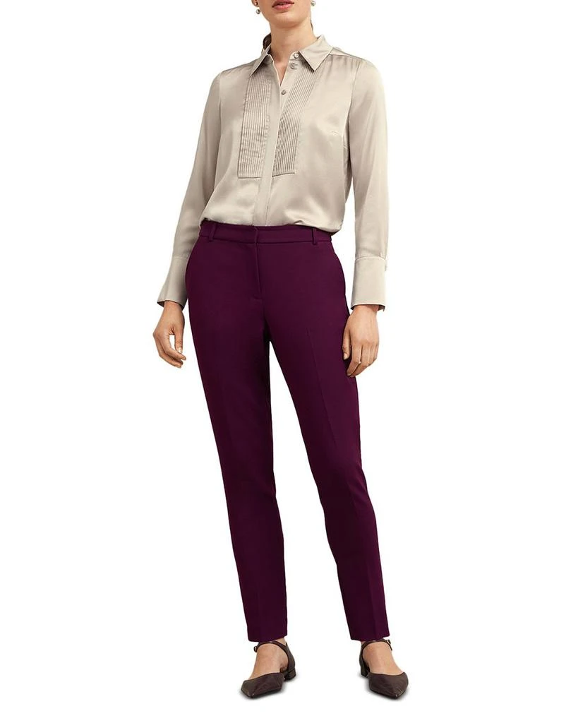 HOBBS LONDON Jaya Silk Pleated Blouse 2