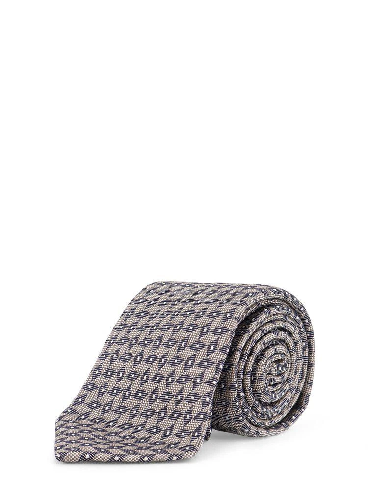Giorgio Armani Giorgio Armani All Over Micro Patterned Pointed Tip Tie 1