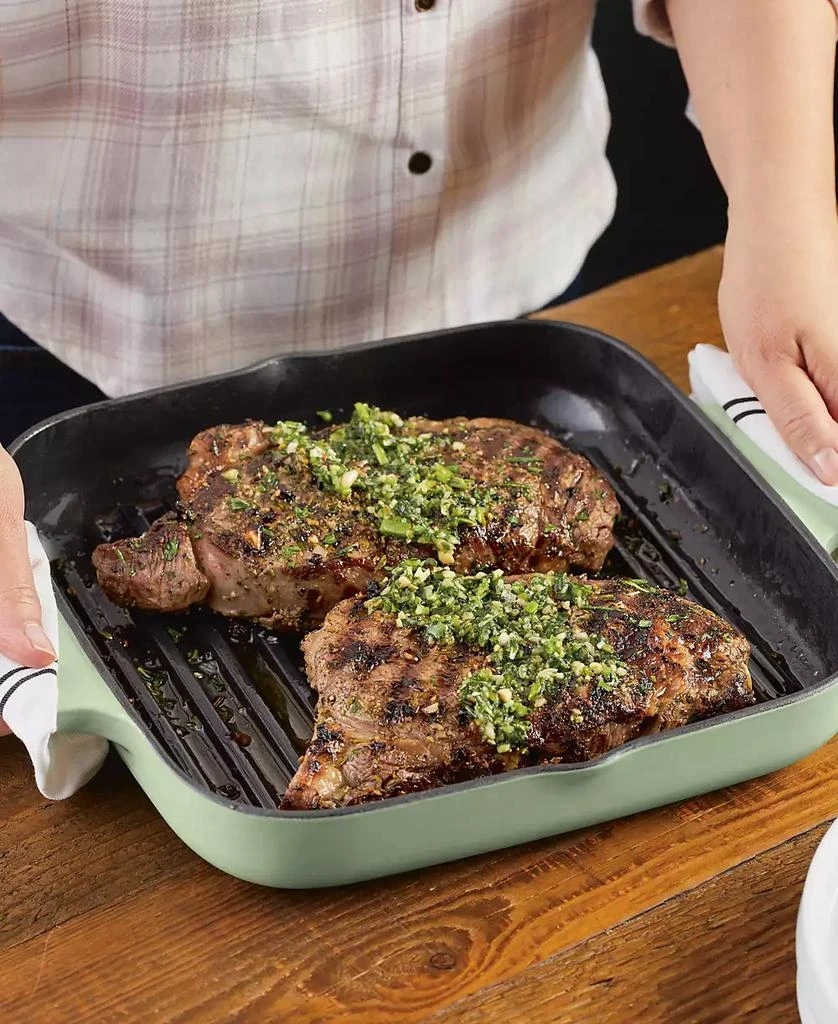 KitchenAid Enameled Cast Iron, 11" Square Grill Roasting Pan 6