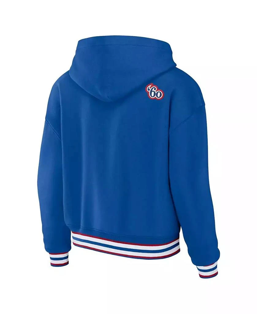 WEAR by Erin Andrews Women's Royal Buffalo Bills Lace-Up Pullover Hoodie 2