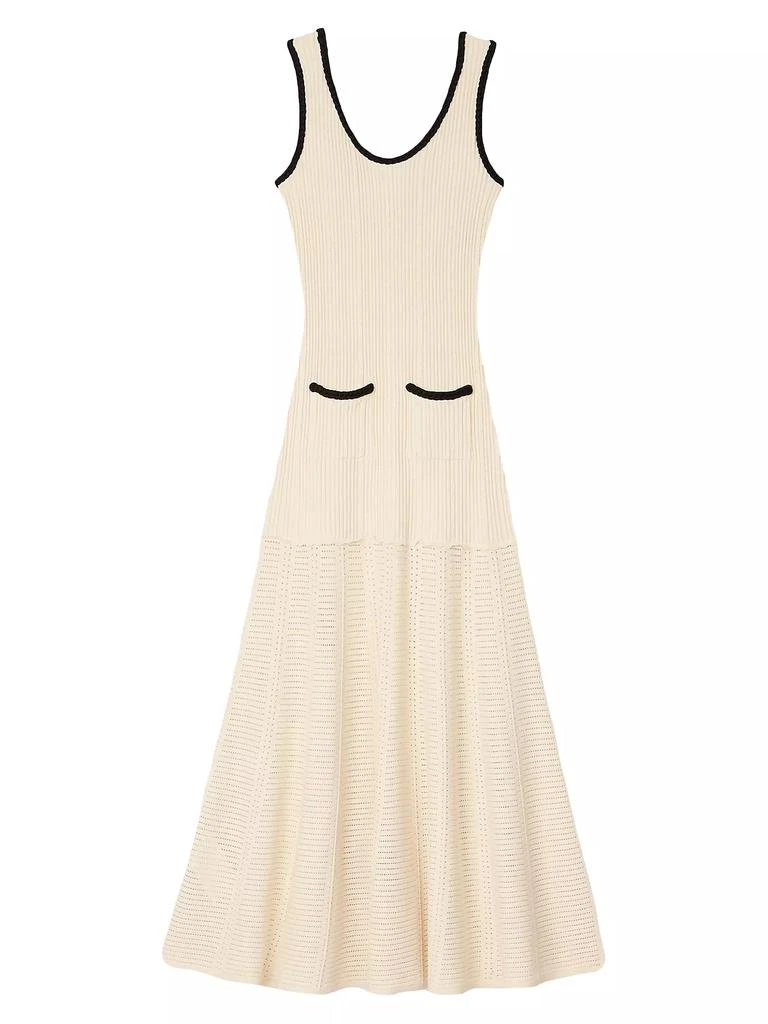 Sandro Pointelle Knit Dress 1