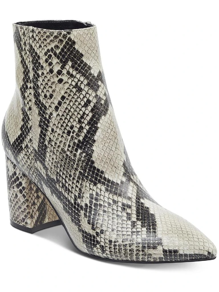Marc Fisher MF Retire 2 Womens Leather Snake Print Ankle Boots 1