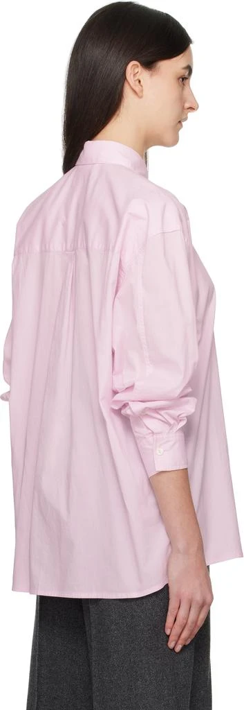 Nothing Written Pink Timon Striped Cotton Shirt 3