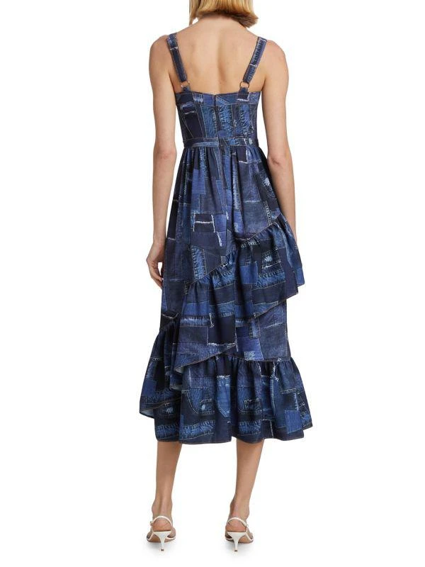 Cinq à Sept Jordyn Patchwork Cocktail Dress 2