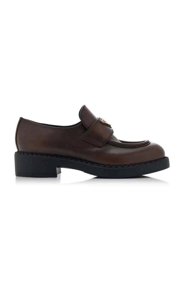 Prada Prada - Leather Loafers - Brown - IT 40 - Moda Operandi 1