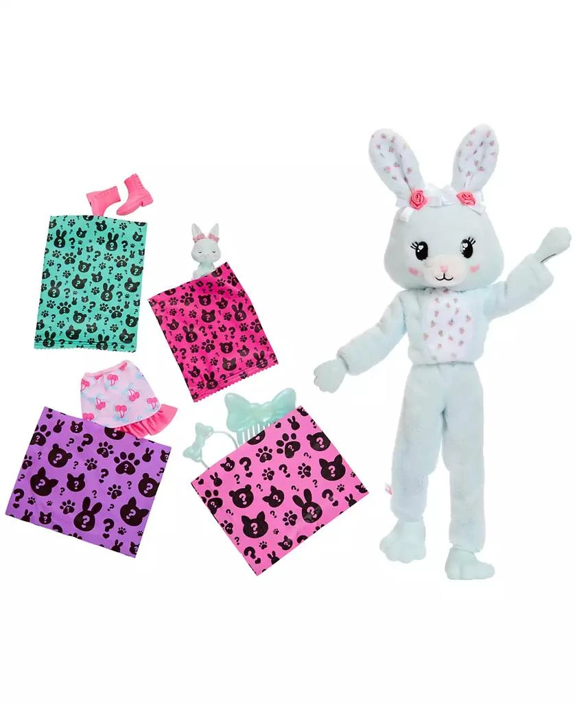 Barbie Cutie Reveal Cuddly Series Bunny Doll and Accessories 2