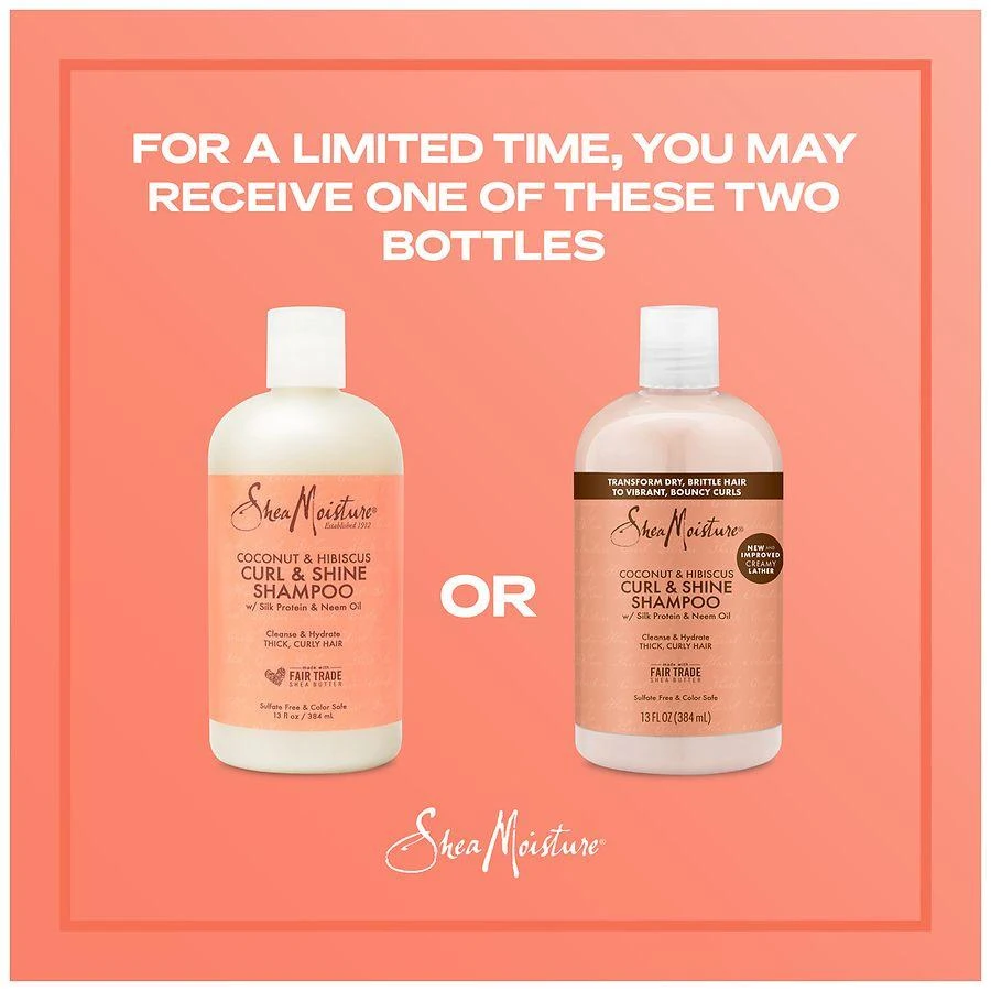 SheaMoisture Curl and Shine Shampoo Coconut & Hibiscus 7