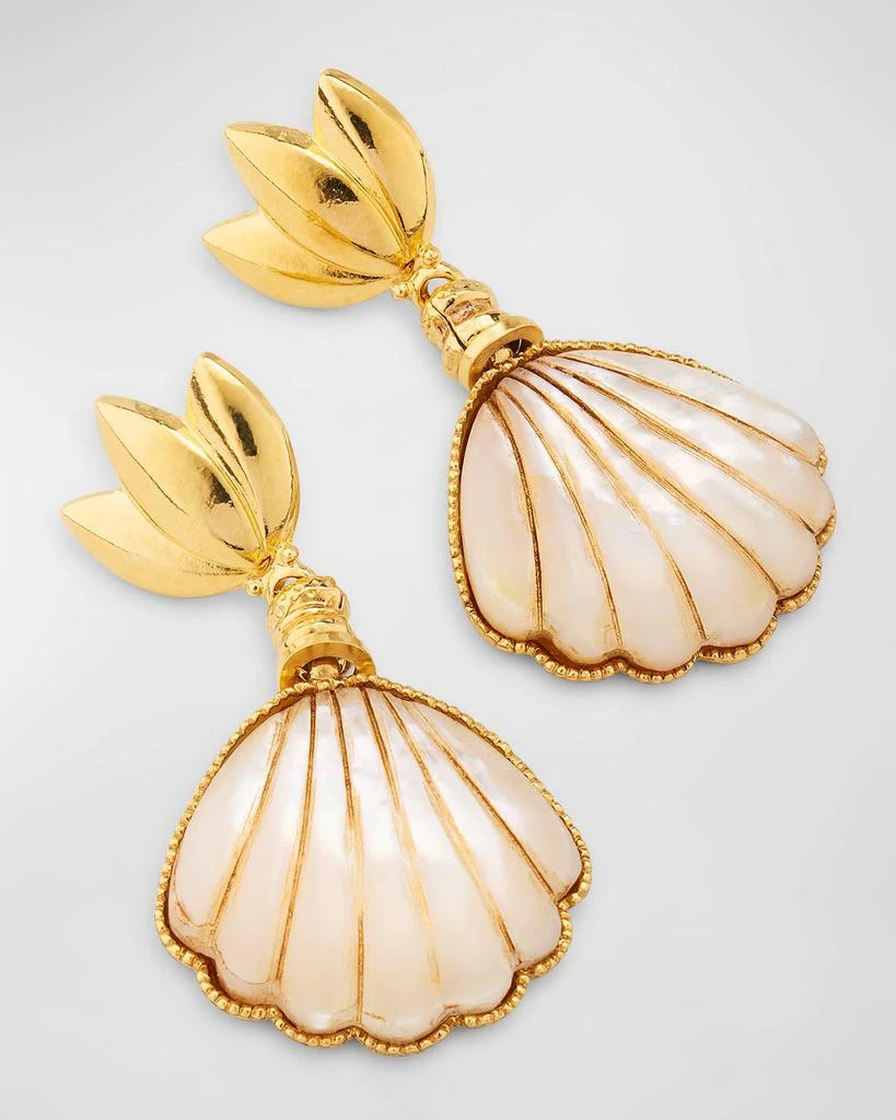 GAS Bijoux Sanibel Gold-Plated Mother-of-Pearl Earrings 3