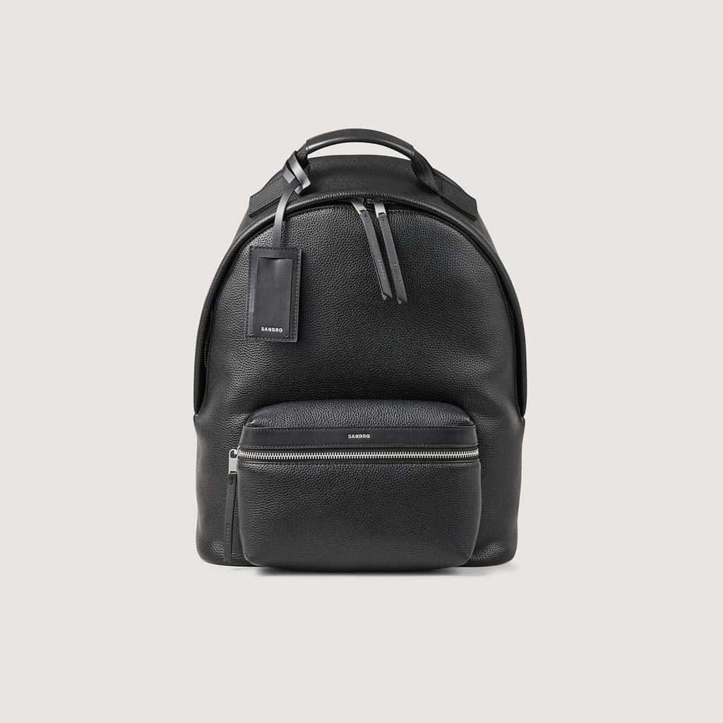 Sandro Coated canvas backpack 1