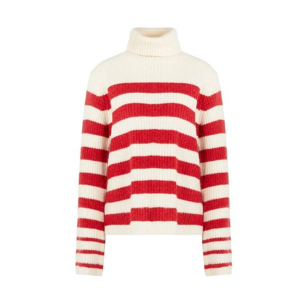 BAUM UND PFERDGARTEN Chikita striped wool and alpaca-blend jumper 1