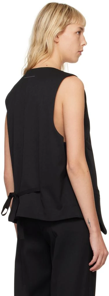MM6 Black Tailoring Vest 3