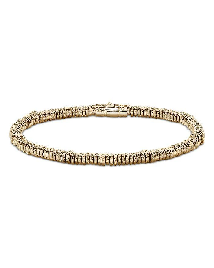 John Hardy Men
s 14K Yellow Gold Heishi Beaded Bracelet