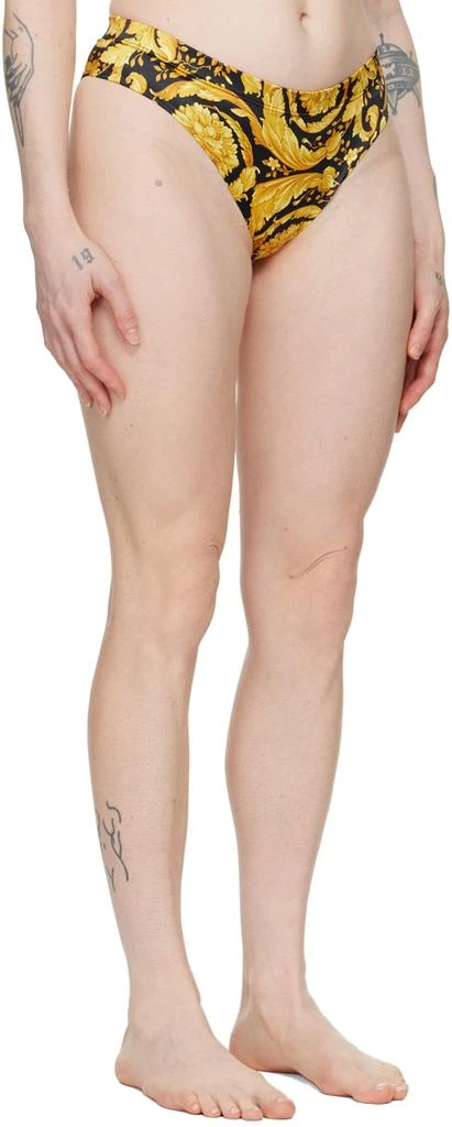 Versace Black & Yellow Barocco Briefs 2