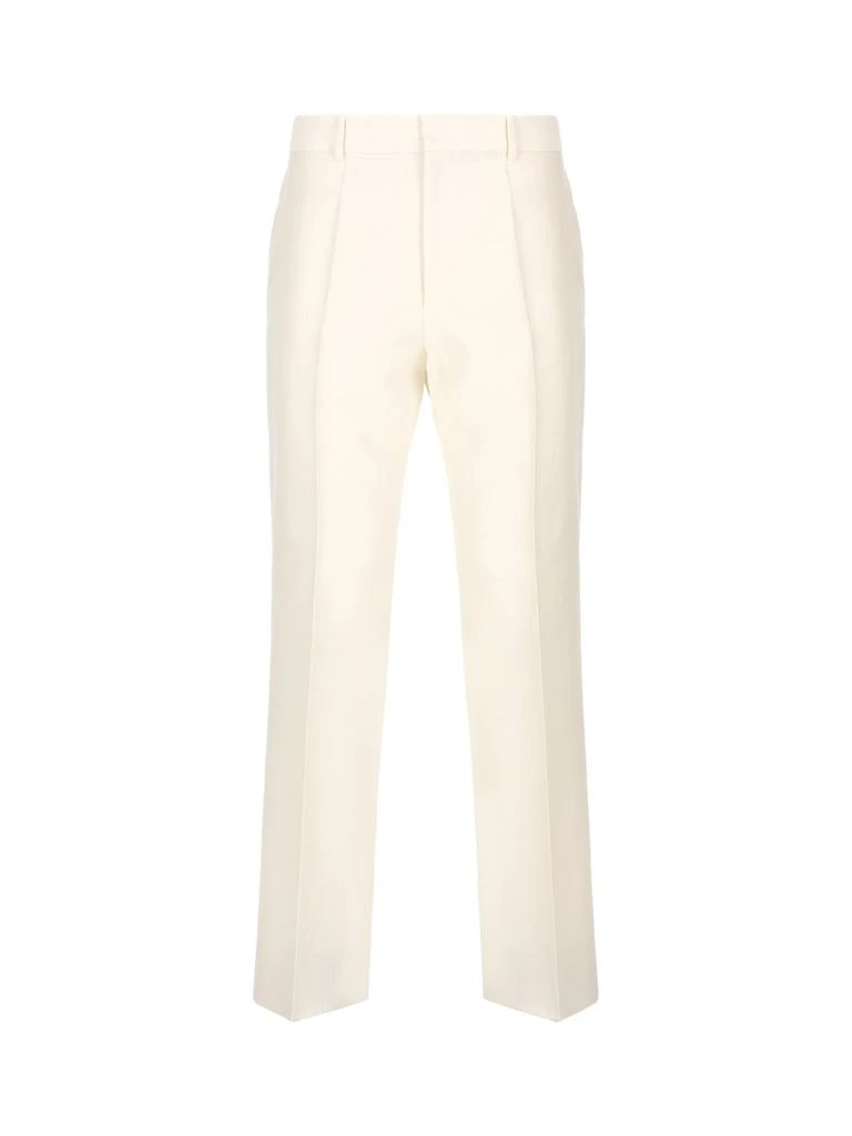 Valentino Valentino	High Waist Straight Leg Trousers 1