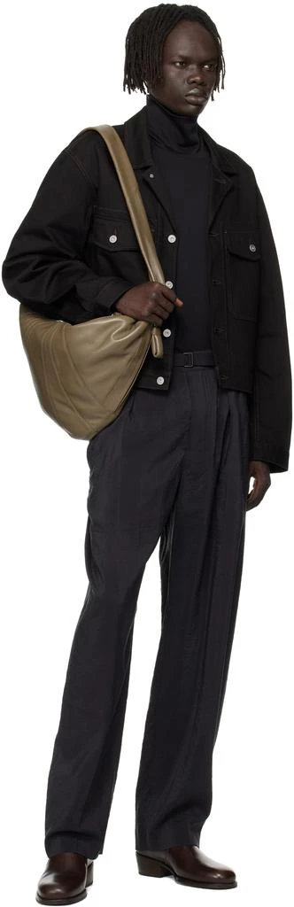 Lemaire Khaki Small Croissant Bag 4