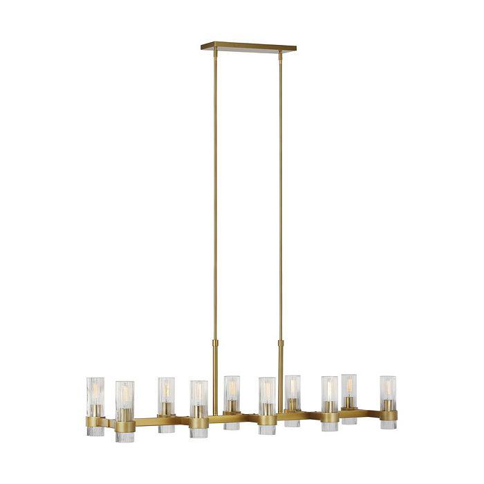 C&M by Chapman and Myers Chapman & Myers Geneva 10 Light Linear Chandelier