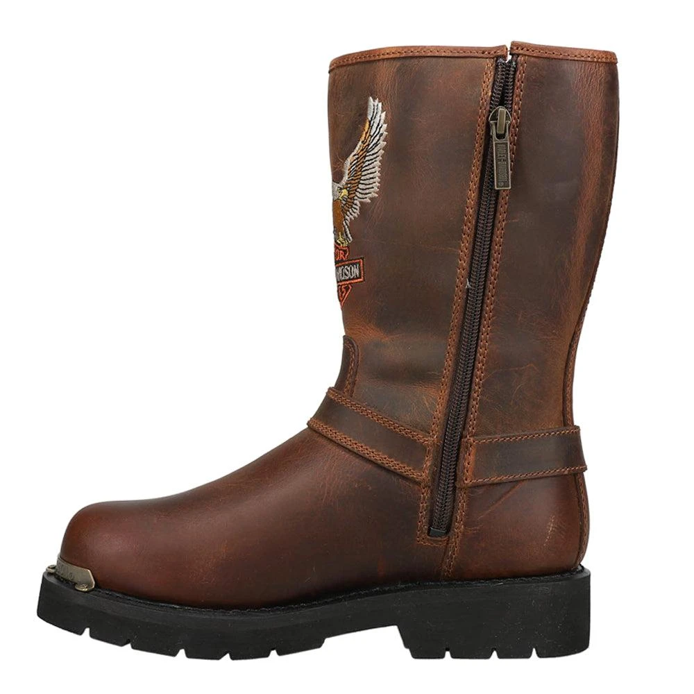 Harley Davidson Corley Embroidered Zippered Motorcycle Boots 3