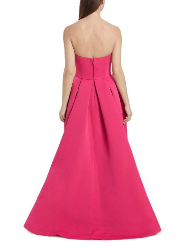Amsale Arch Strapless High-Low Gown 2