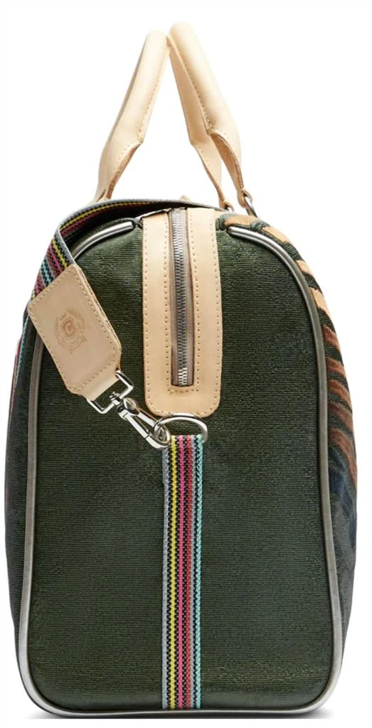 Consuela Women's Slash Jet Setter Crossbody Bag In Olive Green 4