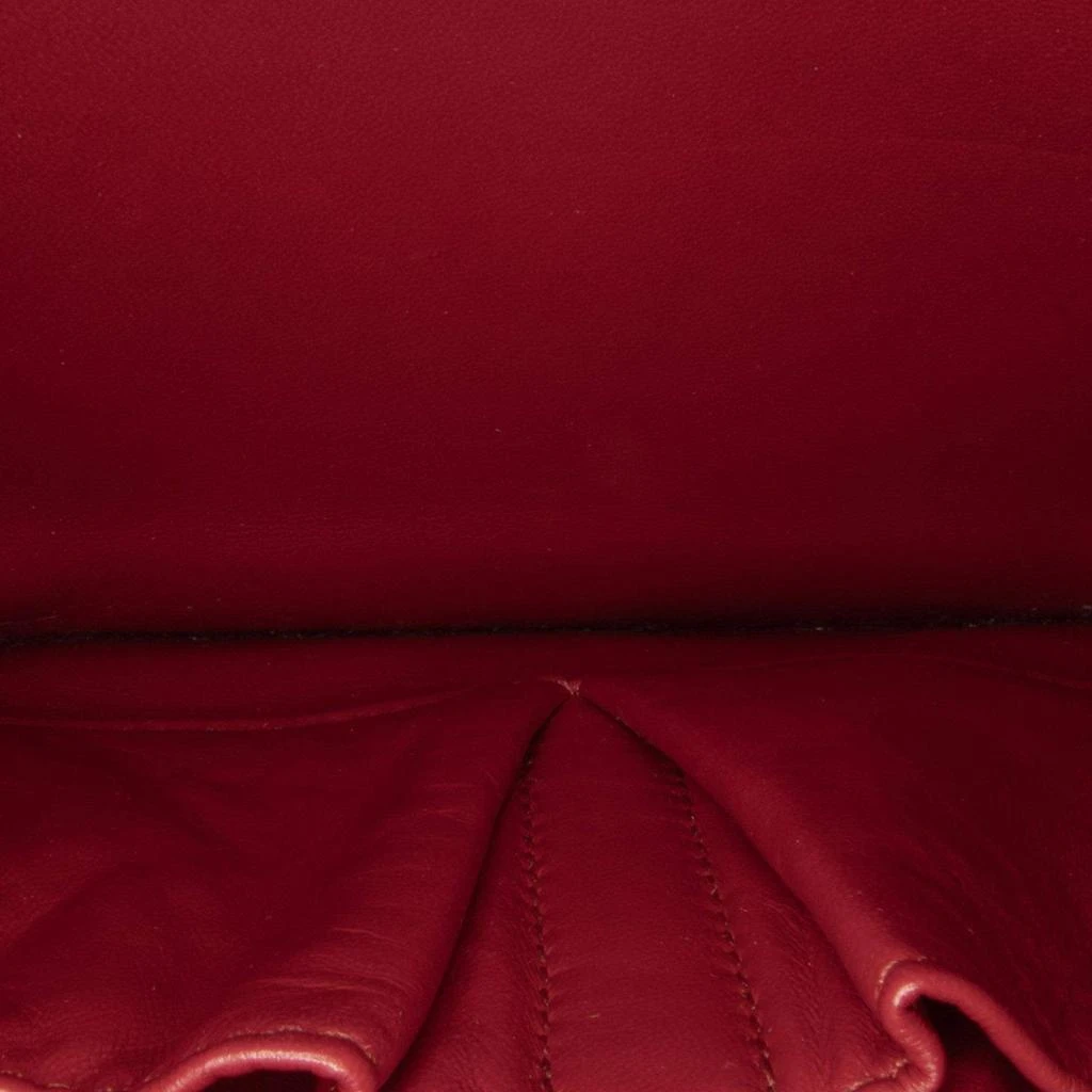 Celine Celine Red Medium Calfskin Classic Box Bag 18
