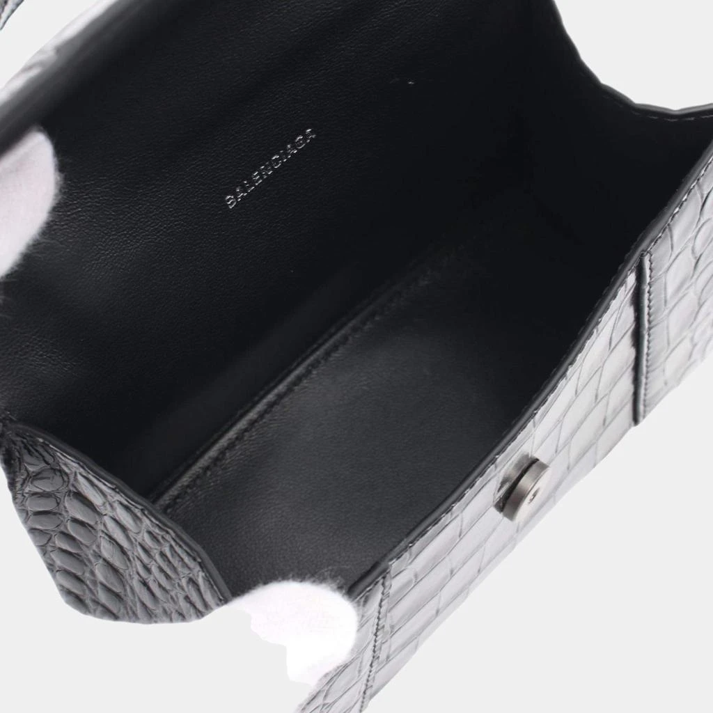 Balenciaga Balenciaga Hourglass Xs  Leather Black Handbag 3