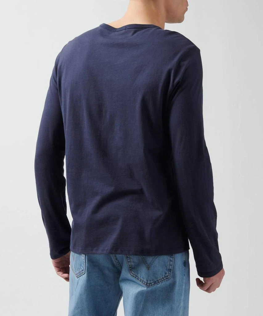 ATM Atm - Classic Jersey Long Sleeve Henley Top 2