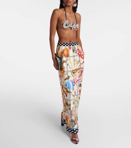 Dolce 
Gabbana Capri crystal-embellished bra top 6