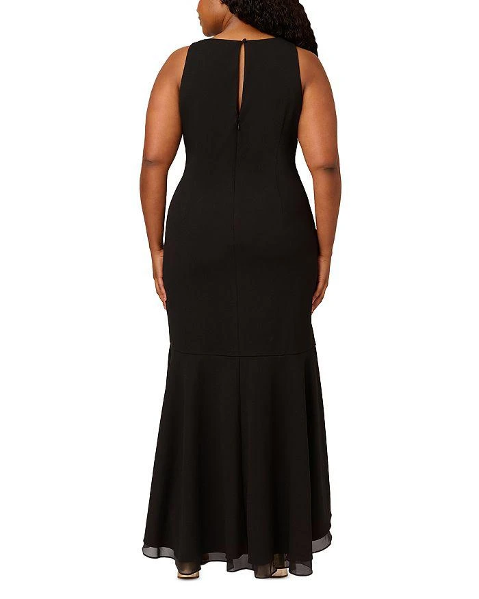 Adrianna Papell Ruched Crepe Dress 4