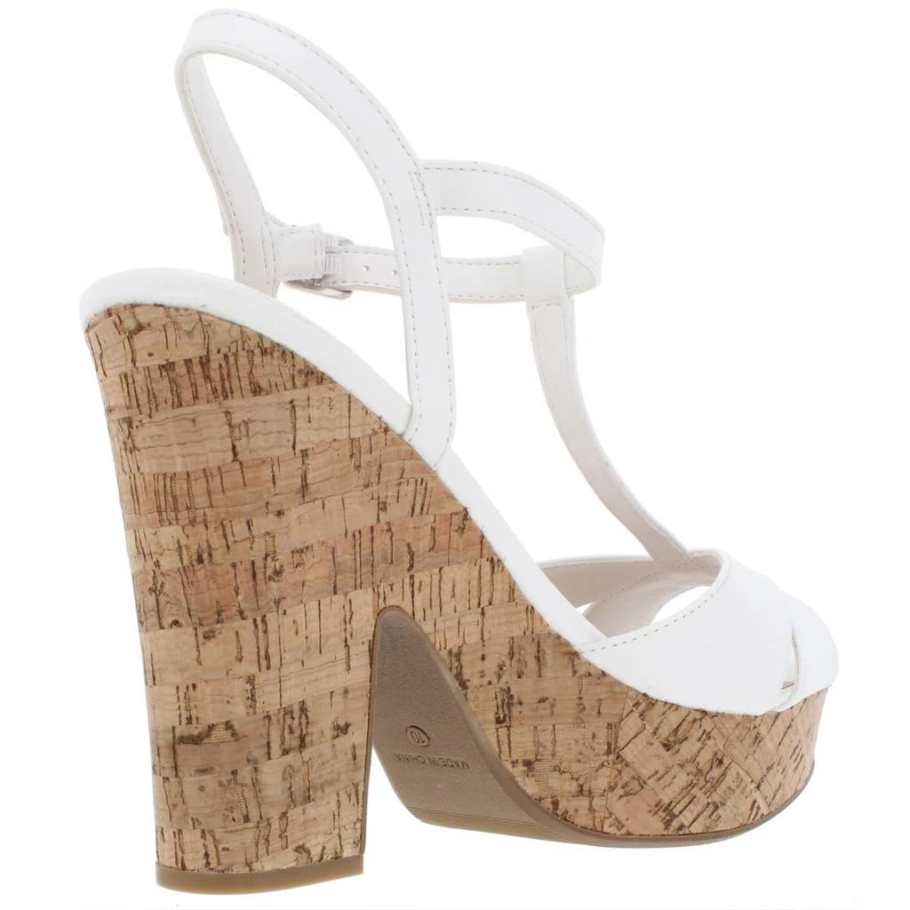 American Rag Jamie Womens Faux Leather T-Strap Platform Sandals 2