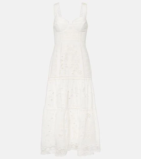 Farm Rio Richelieu broderie anglaise midi dress 1