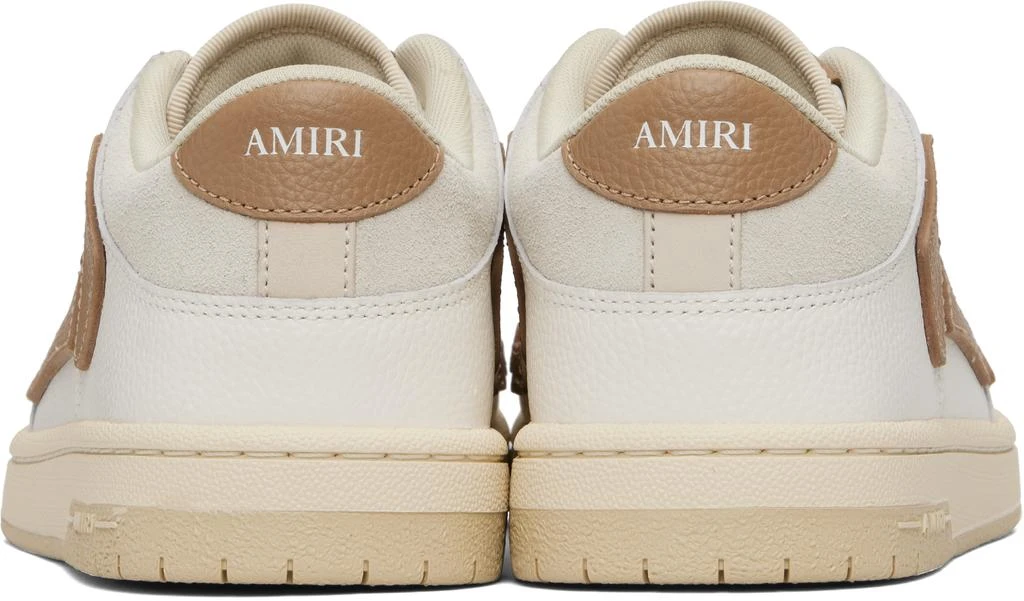 AMIRI White & Tan Skel Top Low Sneakers 2