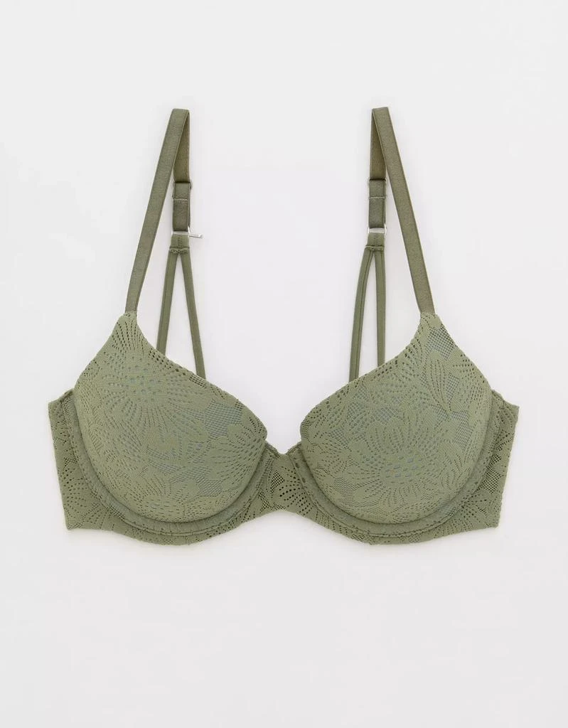 Aerie Sunnie Bloom Lace Demi Push Up Bra 4
