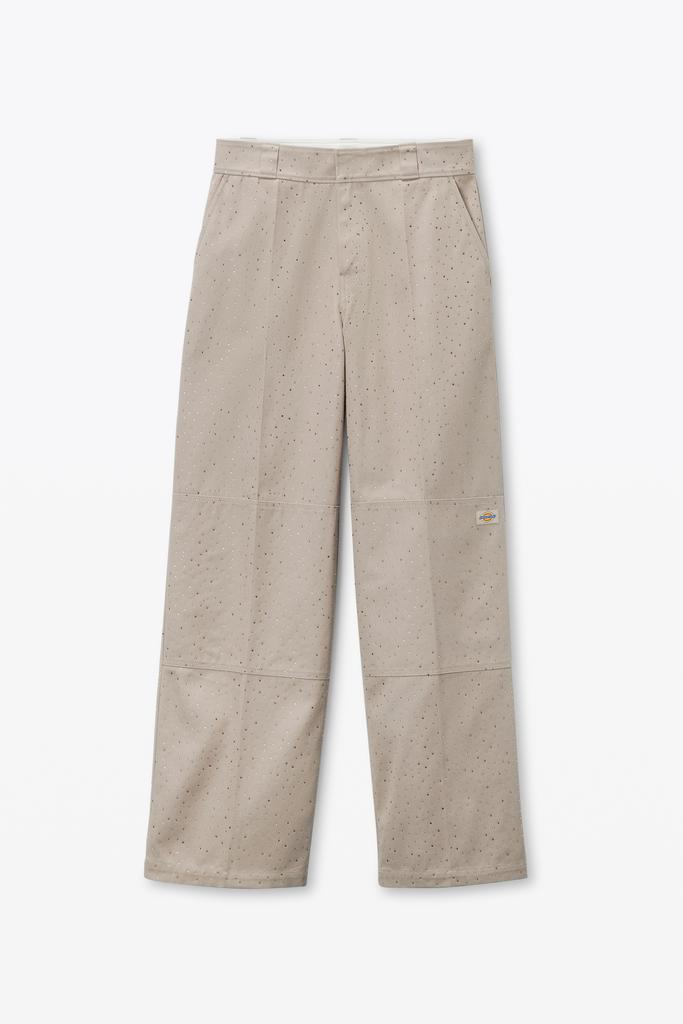 Alexander Wang Crystal Hotfix Workwear-Inspired Pants