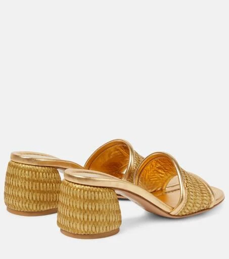 Gianvito Rossi Marbella leather-trimmed sandals 3