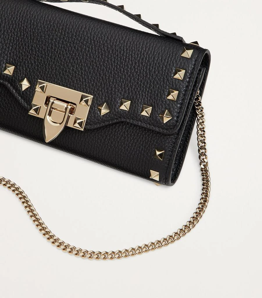 Valentino Leather Rockstud Chain Wallet 7