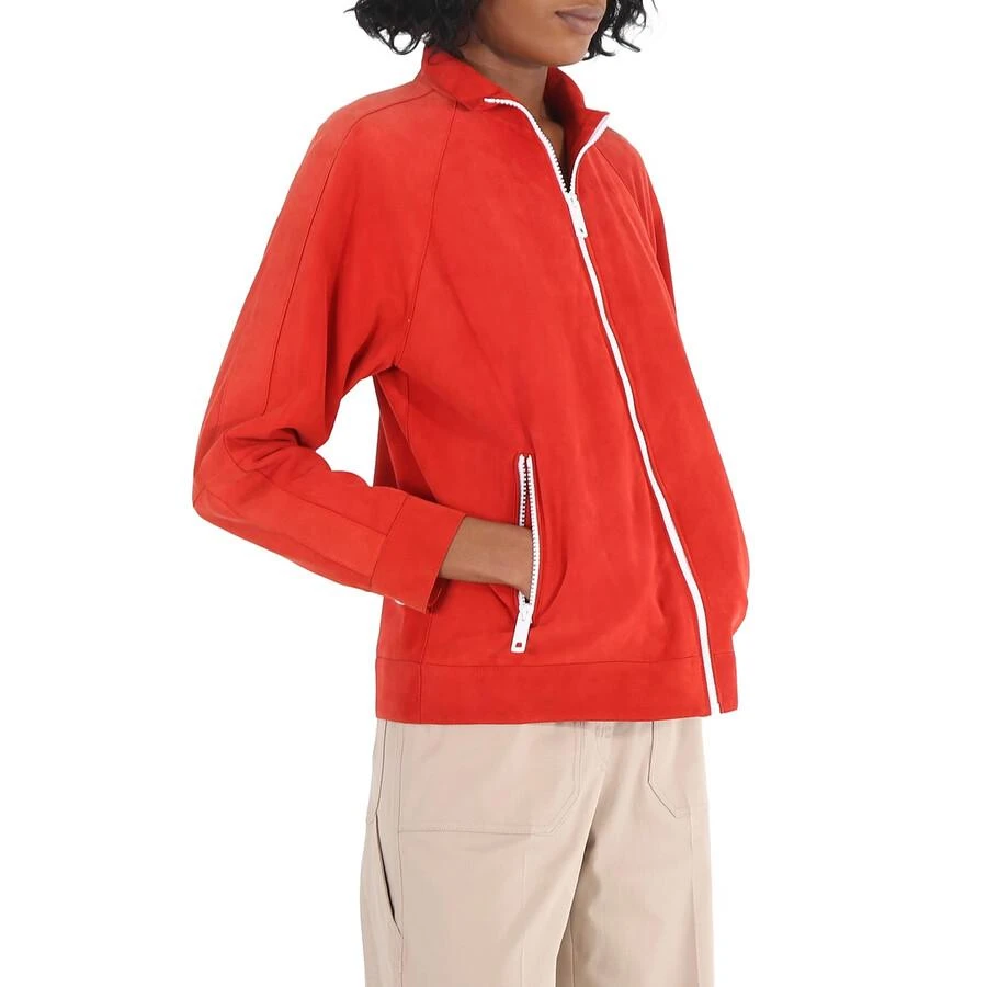 Burberry Open Box - Burberry Ladies Bright Red Suede Bomber 3