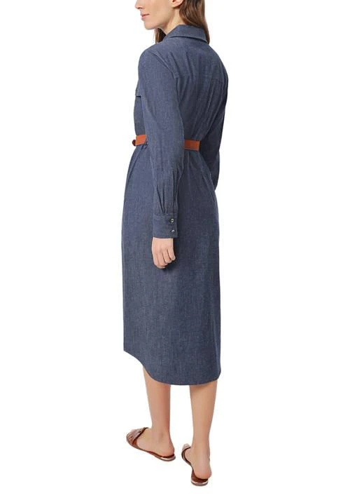 JONES NEW YORK New York Petite Button Front Denim Dress With Belt 2