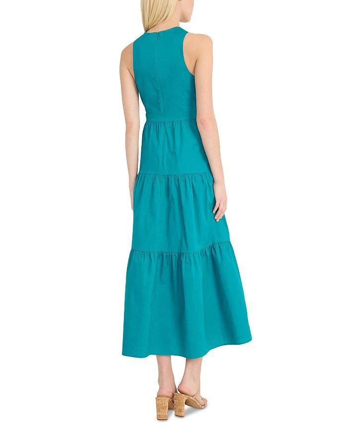 Donna Morgan Halter Tiered Maxi Dress - Blue Grass - 10